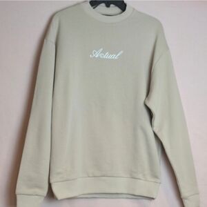 ASOS Beige Actual Oversized Neutral Pullover Sweatshirt size 2XS